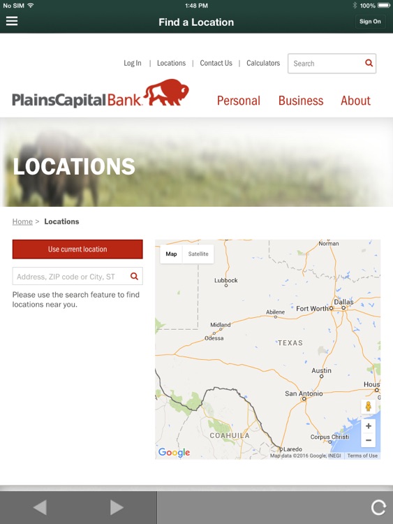 PlainsCapitalBusiness for iPad