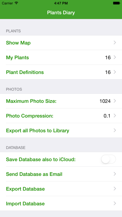 Plants Diary Screenshot
