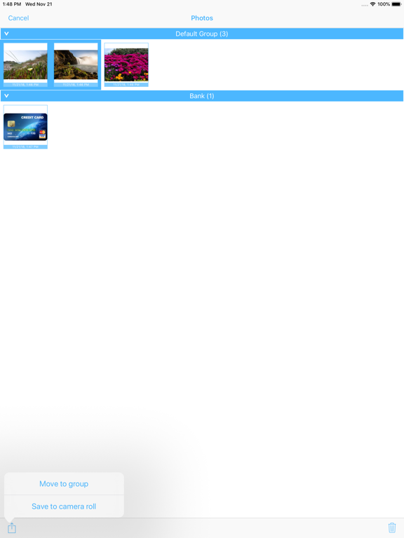 MultiPasswords iPad screenshot
