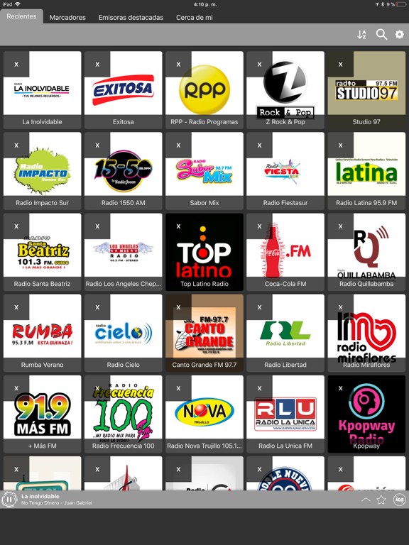 Radio Perú: Radios FM Peruanas iPad screenshot 5 - Music app