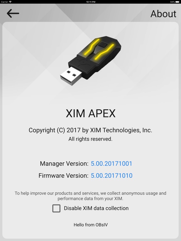 Xim Apex Manager Apprecs