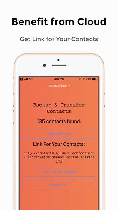 Export & Transfer Contacts screenshot 2