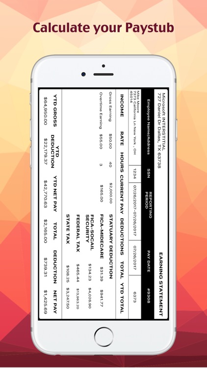 Paystub Calculator Paycheck ePayStub Maker Pro
