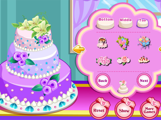 Rose Wedding Cake Cooking Game screenshot 3