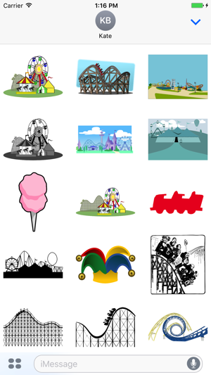 Roller Coaster Theme Park Stickers(圖2)-速報App