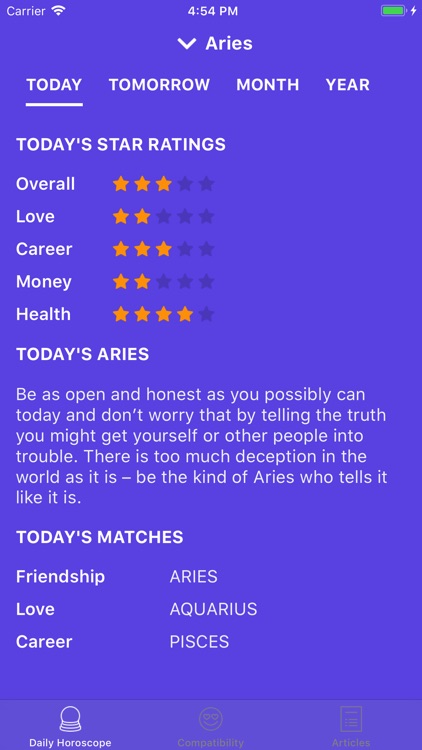 Daily Horoscope & Fortune