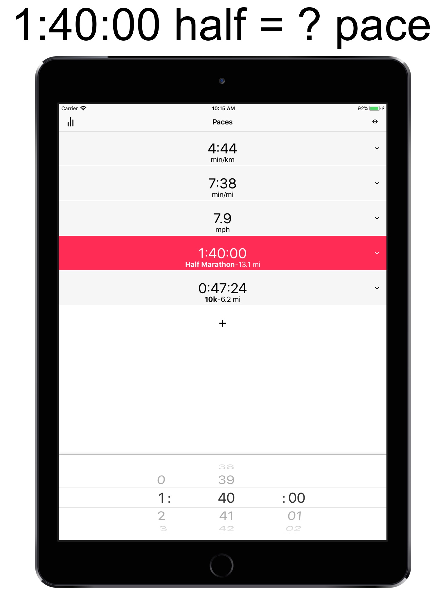 Paces - Easy Pace Conversions screenshot 3
