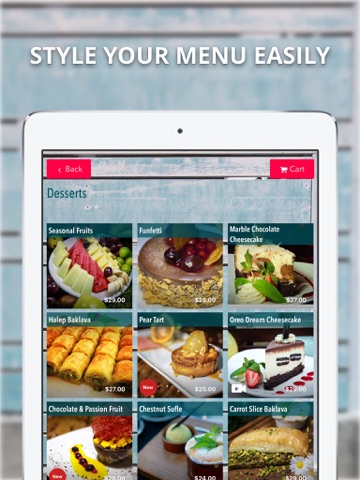 FineDine Tablet Menu App screenshot 2