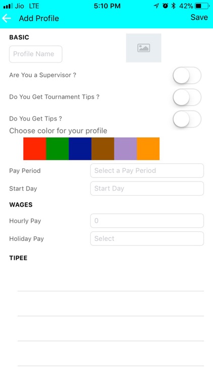 My Tips Ledger