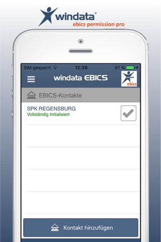 windata EBICS permission pro screenshot 2