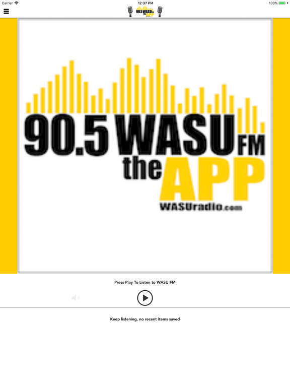 90.5 WASU FM iPad screenshot 1 - Music app