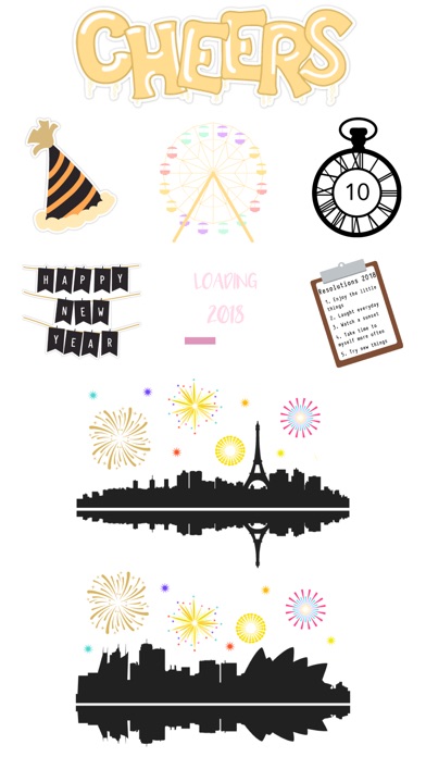 Enjoy New Year Stickers screenshot 2