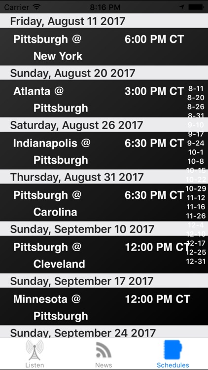 Pittsburgh Football Live - Radio, Schedule, News