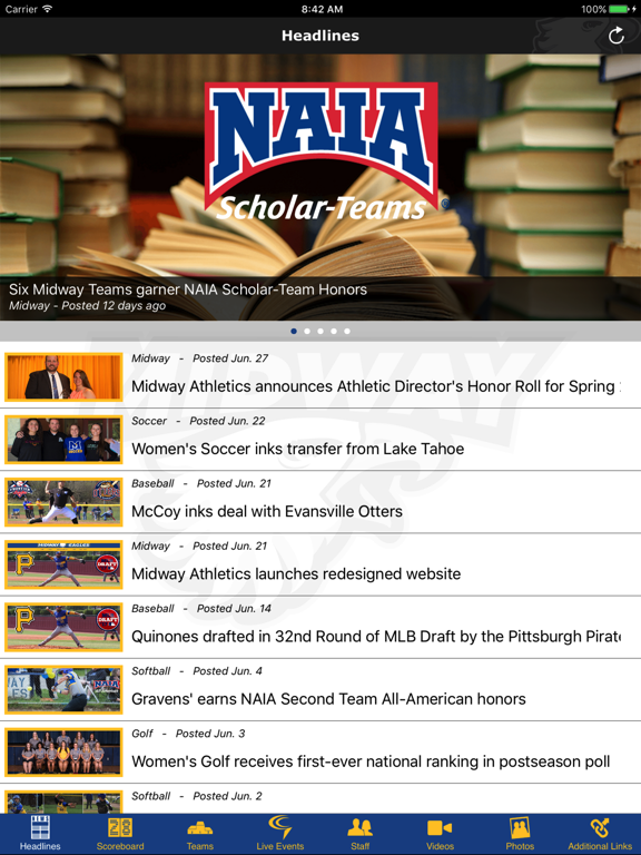 Screenshot #5 pour Midway University Athletics