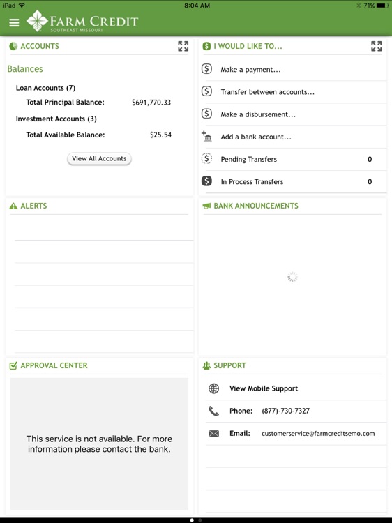 Farm Credit SEMO Mobile iPad