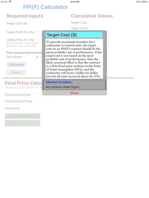 FPIF Calculator