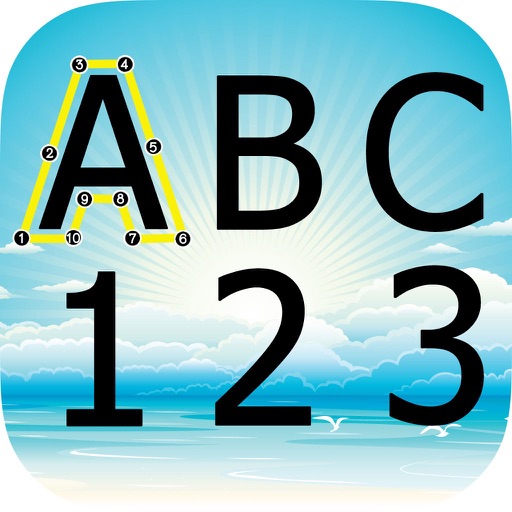 ABC 123 Drag Connect the Dot Icon