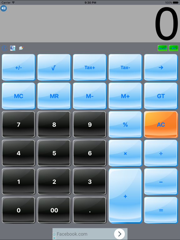 CalcTax+Lite iPad screenshot 1 - Business app
