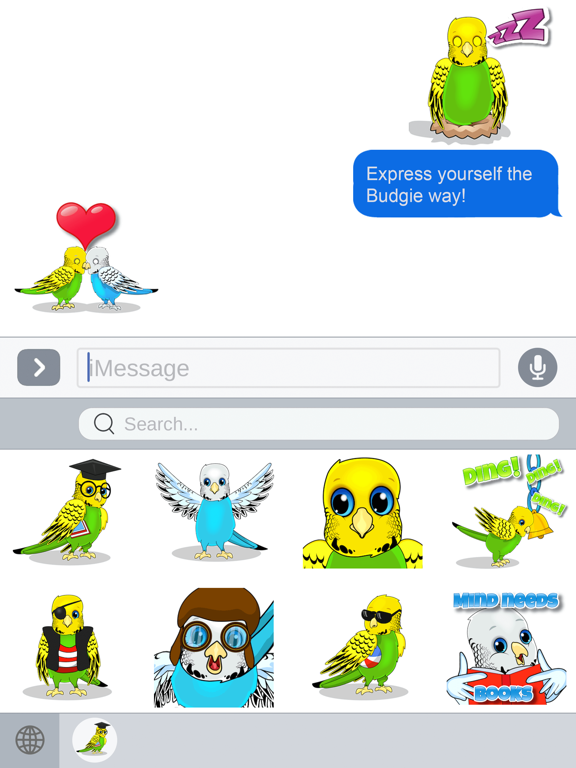 BudgieMoji - Parakeet Emojis Screenshots