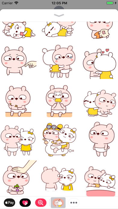 Screenshot #2 pour Animated Couple Bear Stickers