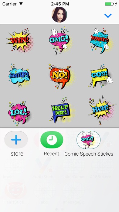 Comic Speech Animated Stickers screenshot 4