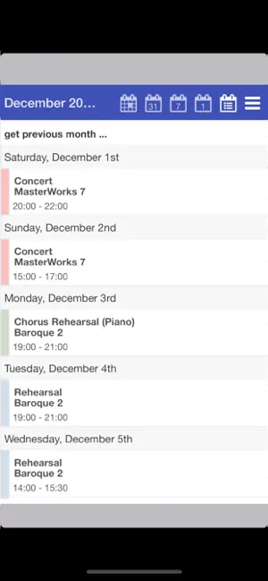 OPAS Calendar screenshot 4