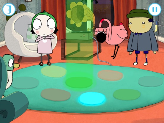 Sarah & Duck The Big Sleepover iPad app afbeelding 2