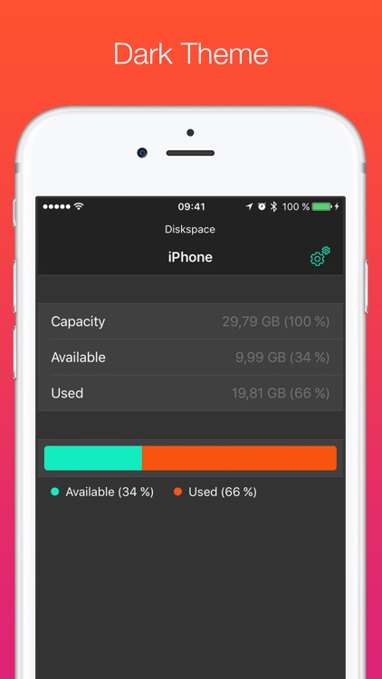 Diskspace - Shows available memory