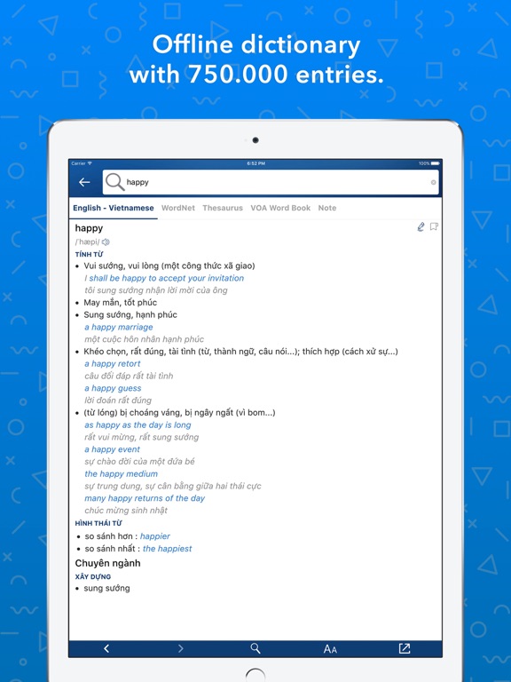 English Vietnamese Dictionary - Tu Dien Anh Vietのおすすめ画像1