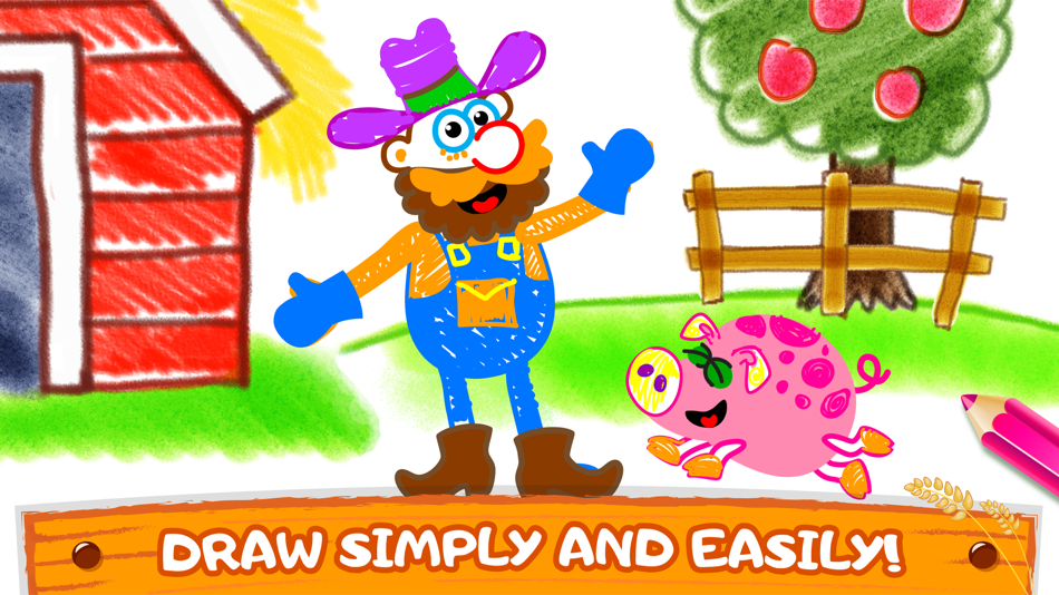 #5. Bini Coloring & Drawing Games (iOS) By: Bini Bambini Academy