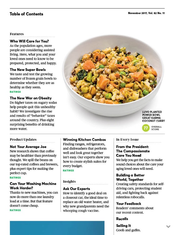Consumer Reports Magazine iPad Edition