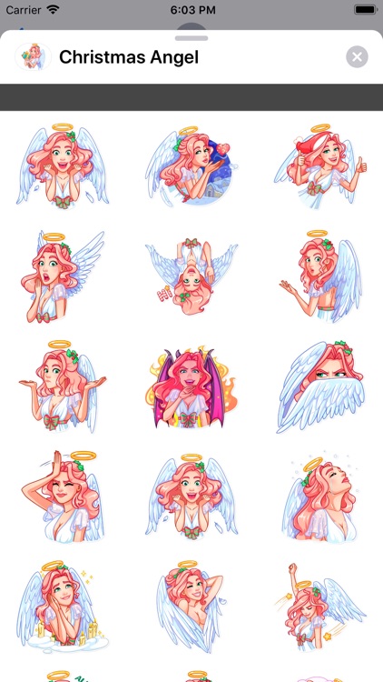 Christmas Angel stickers pack