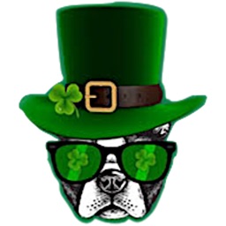 Dog Love Patricks Day Sticker