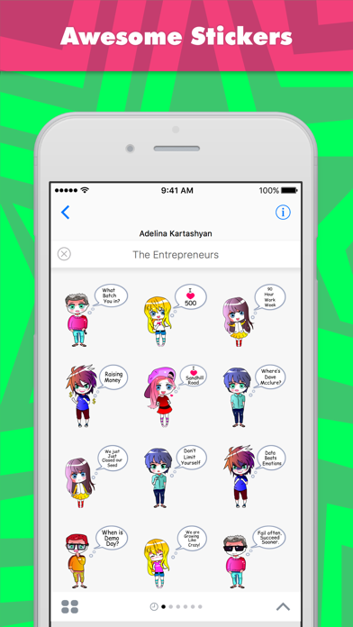 AdaによるThe Entrepreneursステッカーのスクリーンショット1 AdaによるThe Entrepreneursステッカーのスクリーンショット1