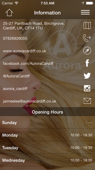 Aurora Salon Cardiff screenshot 3