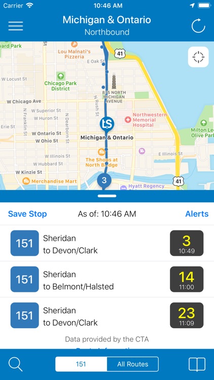 Transit Stop: CTA Tracker. screenshot-0