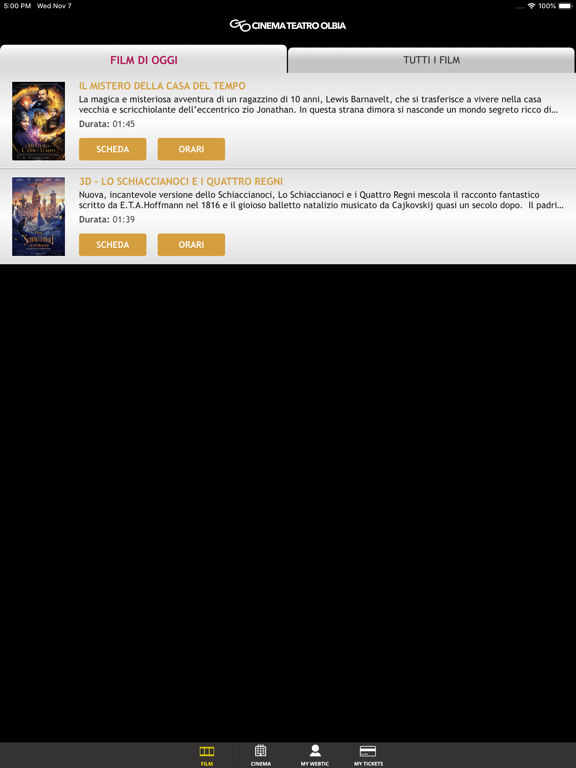 Screenshot #4 pour Webtic Cinema Teatro Olbia
