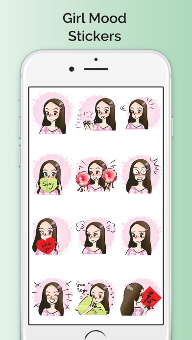 Girlish Mood Stickers screenshot 3