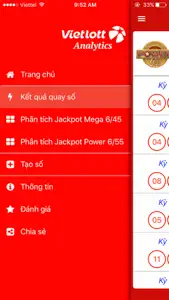 Vietlott Analytics - Phân tích screenshot #1 for iPhone