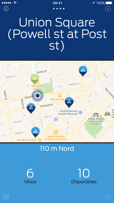 Screenshot #3 pour Bay Area Bikes — Une App Ford GoBike One-Tap