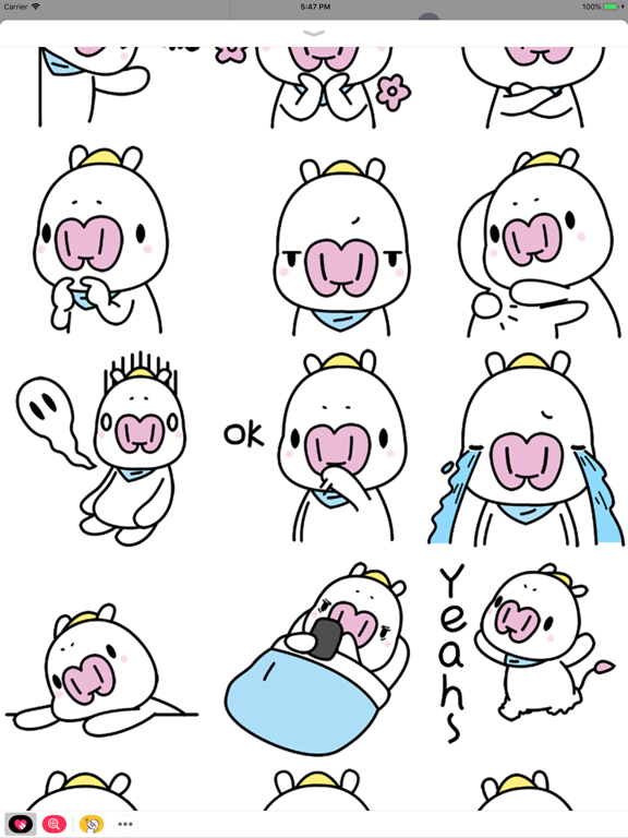 Screenshot #5 pour Sunny Pig Animated Stickers