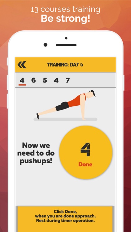 My trainer: pushups