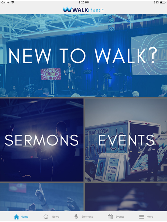 WALK Church iPad screenshot 2 - Lifestyle app