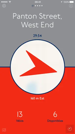 Capture d'écran de London Bikes — Une App Santander Cycles One-Tap sur iPhone 5