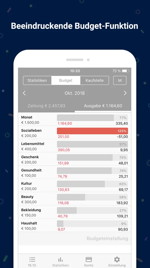 Haushaltsbuch : Money Manager Screenshot 4