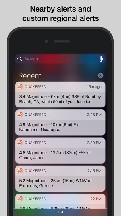 QuakeFeed Earthquake Alerts
