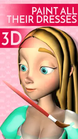Game screenshot Princesses 3D Coloring book - Painting game apk