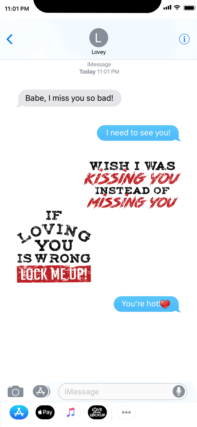 Love After Lockup Stickers