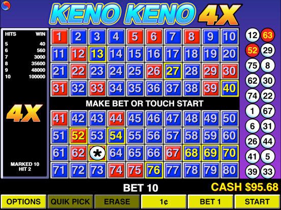 Screenshot #5 for Keno Keno 4X
