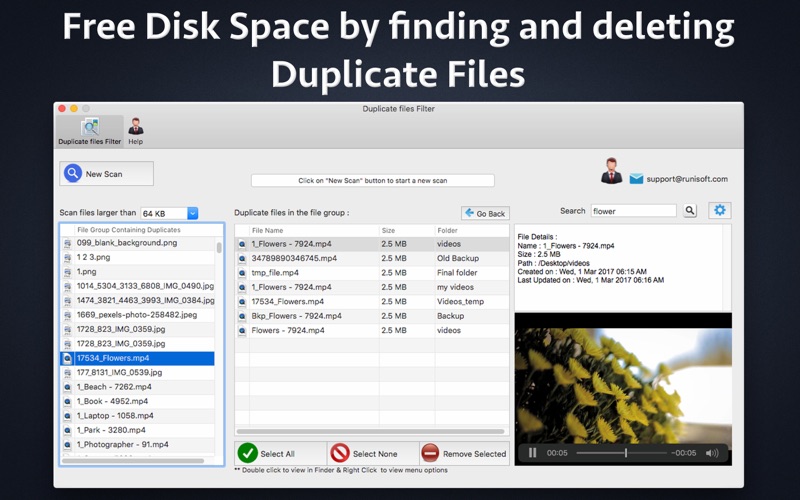 Screenshot #1 pour Duplicate files Filter